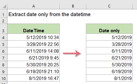 10 Easy Ways To Extract Date From Datetime In Excel 10 Easy Ways To Extract Date From Datetime In Excel
