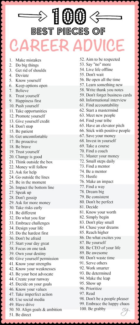 100 Best Pieces Of Career Advice Classy Career Girl 100 Best Pieces Of Career Advice Classy Career Girl