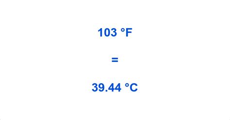 What is 103 Fahrenheit in Celsius?