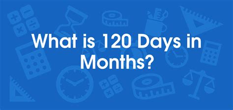 120 Days: 4-Month Countdown