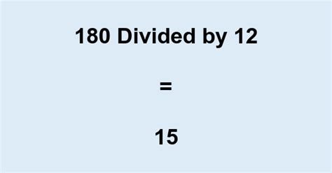 180 Divided: 15 Easy Ways