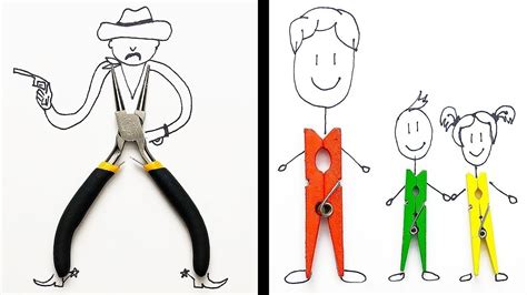 23 Dibujos Creativos Usando Objetos Cotidianos Youtube 23 Dibujos Creativos Usando Objetos Cotidianos Youtube
