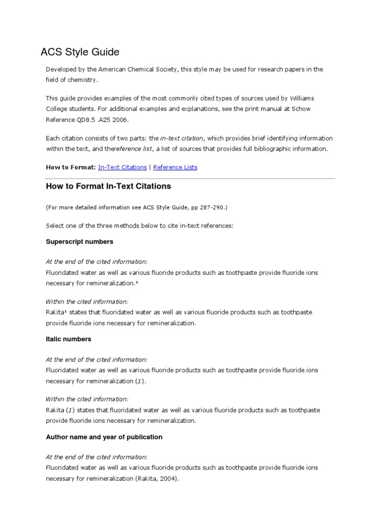 29 Acs Citation Example In Pdf Examples