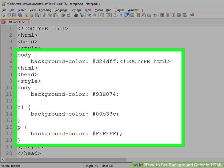 4 Ways To Change Background Color In Html Wikihow 589