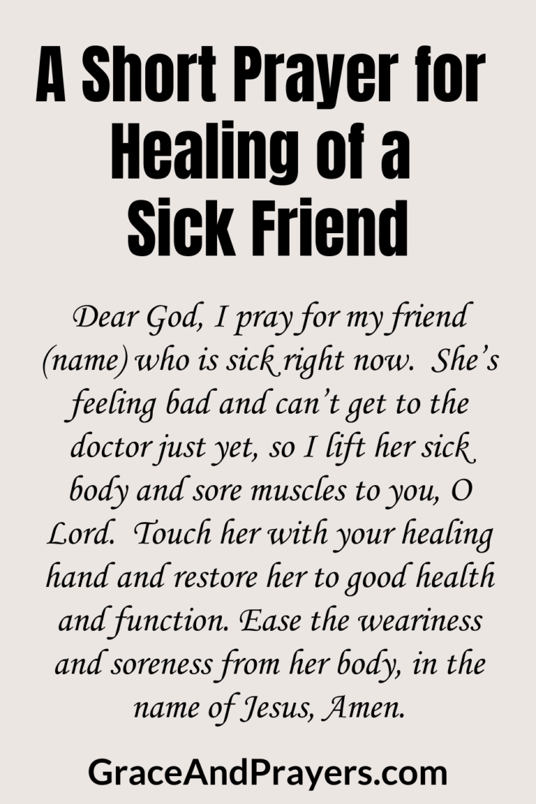 5 Powerful Prayers For Healing Of A Sick Friend Grace And Prayers 5 Powerful Prayers For Healing Of A Sick Friend Grace And Prayers