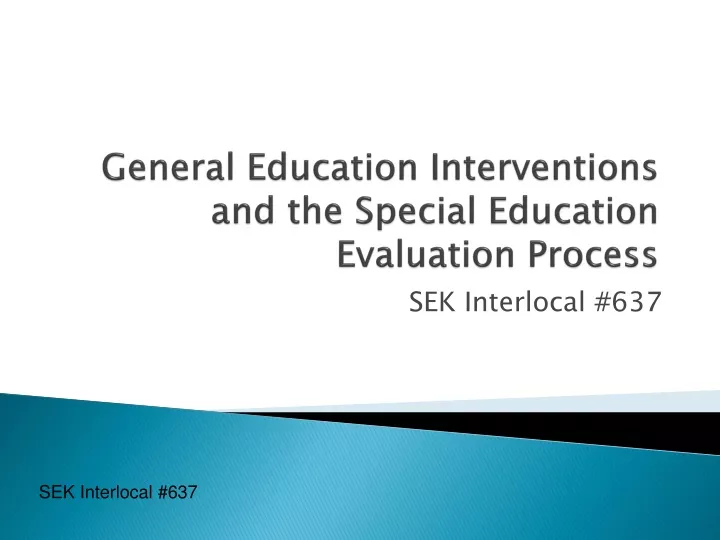 504 I E P And General Education Interventions 504 I E P And General Education Interventions