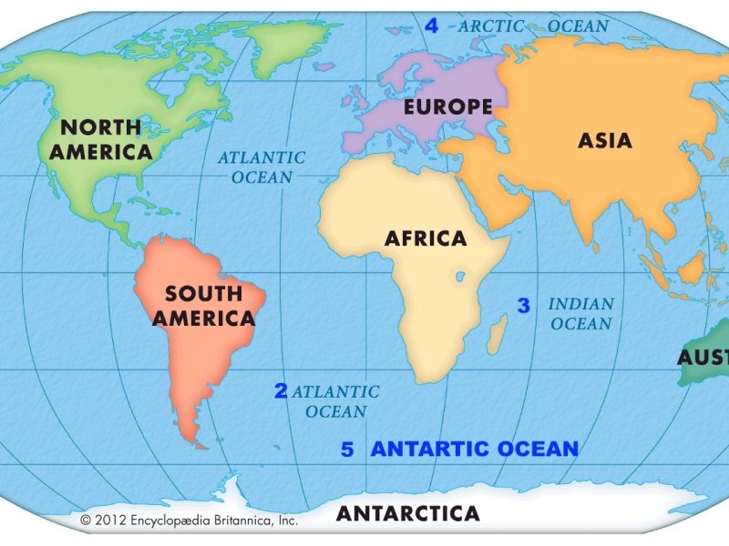 A World Tour: Exploring the Continents and Oceans