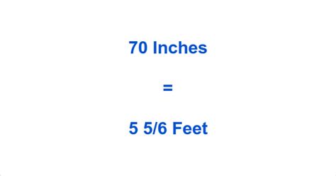 70 Inches to Feet: Quick Conversion Guide