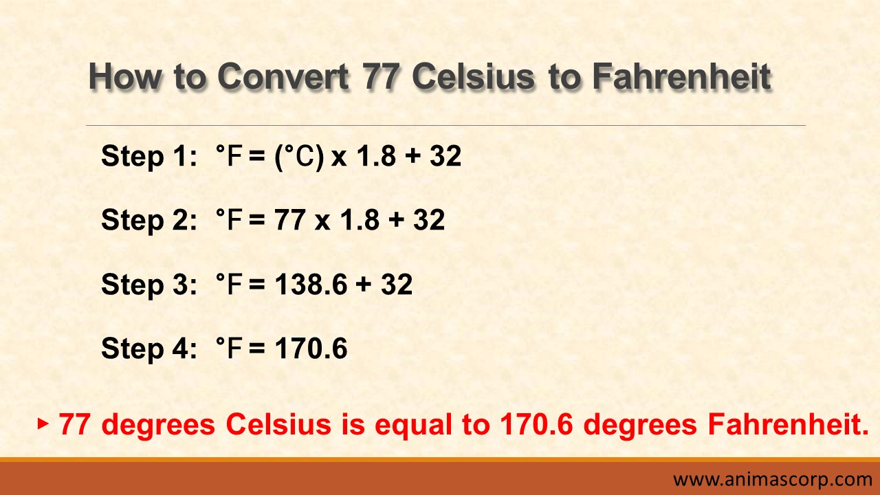 77°F: A Quick Celsius Conversion 77°F: A Quick Celsius Conversion