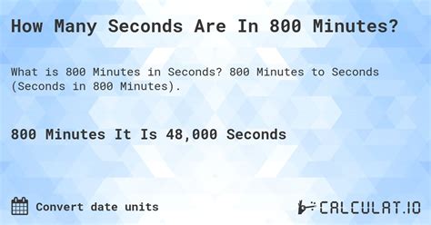 How to Convert 800 Seconds to Minutes in a Snap!