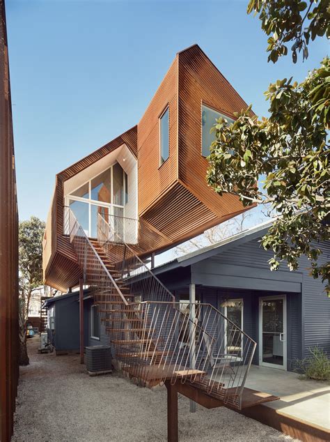A Tiny Jewel Shaped Studio Perches Atop An Austin Bungalow Dwell A Tiny Jewel Shaped Studio Perches Atop An Austin Bungalow Dwell