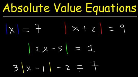 Cracking Absolute Value Equations: A Guide