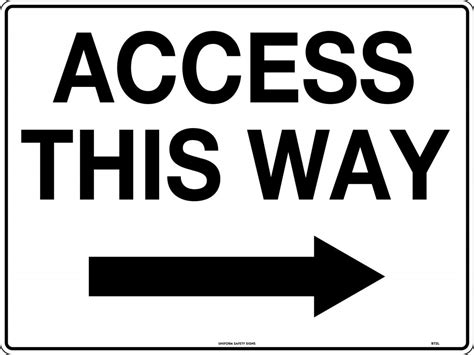 Access This Way Right Arrow Safety Network Access This Way Right Arrow Safety Network