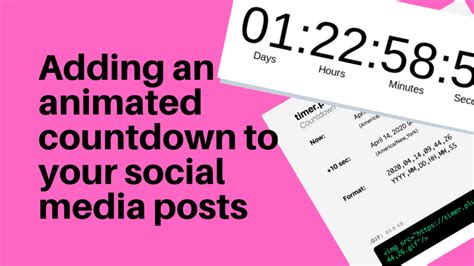 Adding An Animated Countdown To Your Social Media Posts Glass Mountains Adding An Animated Countdown To Your Social Media Posts Glass Mountains