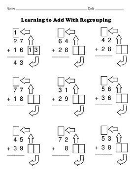 Addition With Regrouping Made Easy 8 Math Worksheets Set 1 Math Addition With Regrouping Made Easy 8 Math Worksheets Set 1 Math