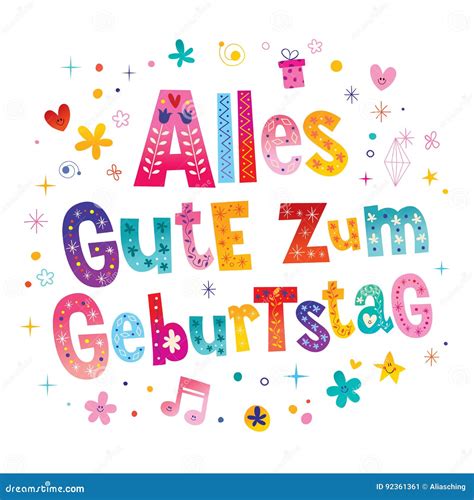 Alles Gute Zum Geburtstag Deutsch German Happy Birthday Stock Vector Illustration Of Text Alles Gute Zum Geburtstag Deutsch German Happy Birthday Stock Vector Illustration Of Text