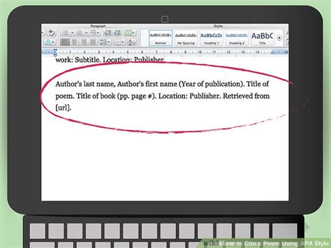 Mastering the Art of APA Poem Citation