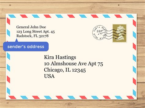 Writing an Address on Your Rental's Envelope