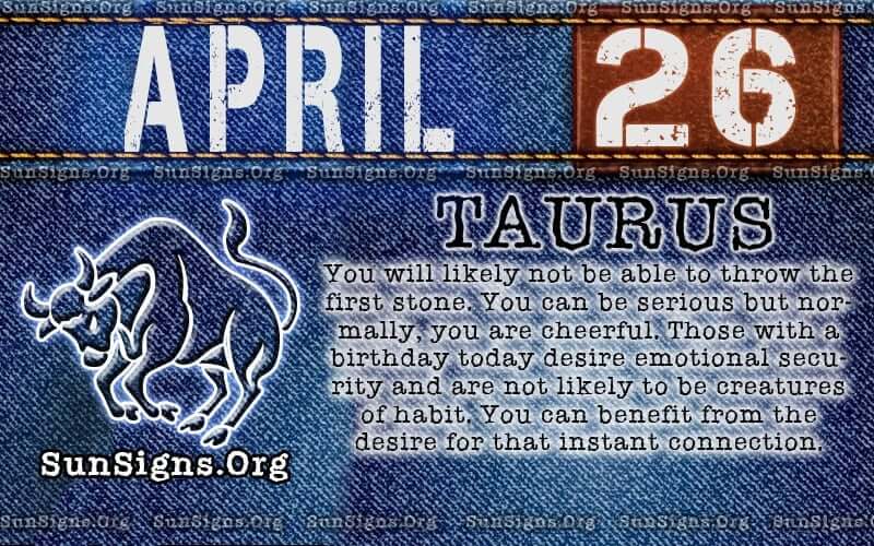 Taurus April 26th: Your Day, Your Destiny