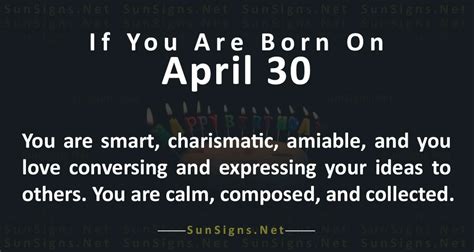 April 30: 5 Personality Insights