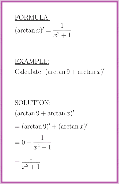 The Ultimate Guide: Arctan X Derivative
