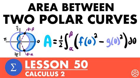 Area Between Two Polar Curves Calculus 2 Lesson 50 Jk Math Youtube Area Between Two Polar Curves Calculus 2 Lesson 50 Jk Math Youtube