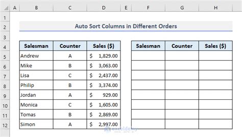 Mastering Auto-Sorting: 8 Excel Tips