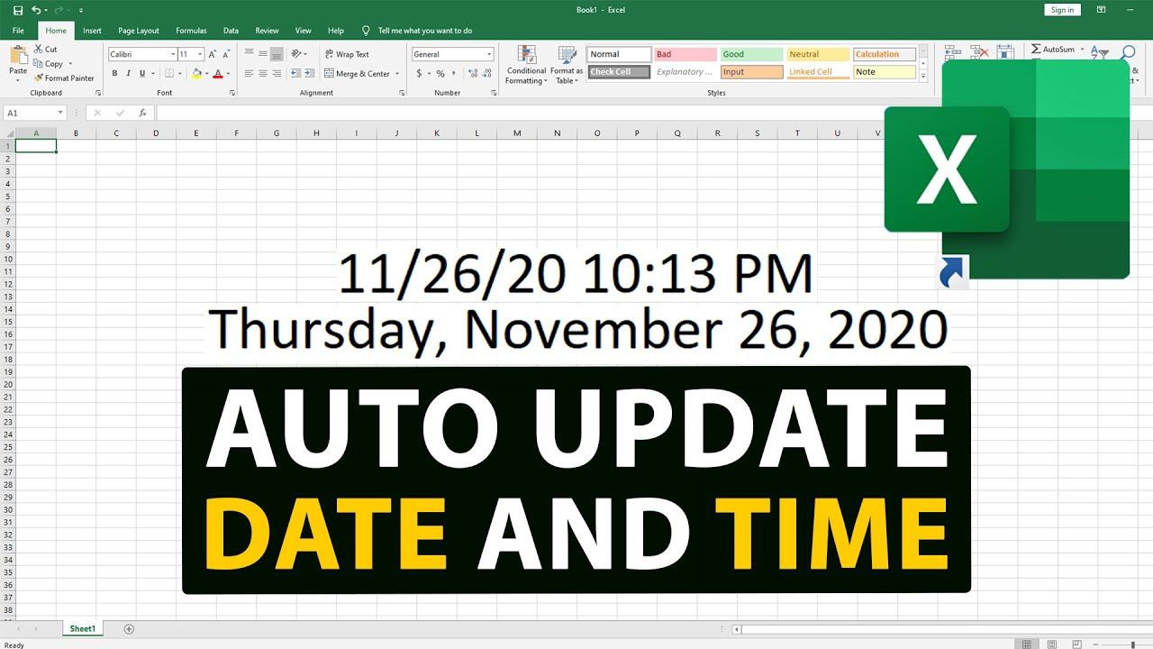3 Tricks to Update Dates in Excel