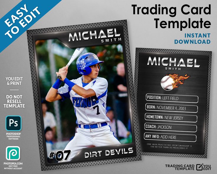 Baseball Trading Card Template Company Profile Template Baseball Trading Card Template Company Profile Template