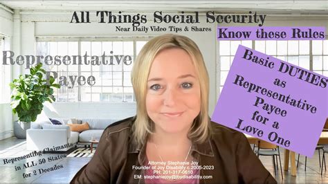 Basic Duties Of A Representative Payee For A Social Security Disability