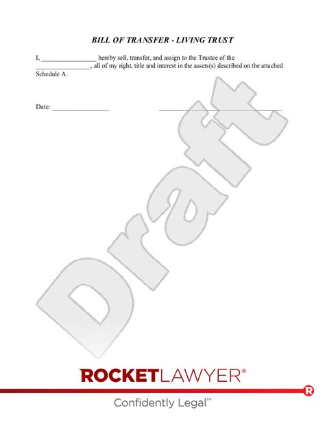Bill of Transfer: Your Rights Explained