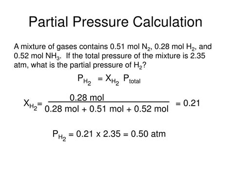 How to Calculate Partial Pressure