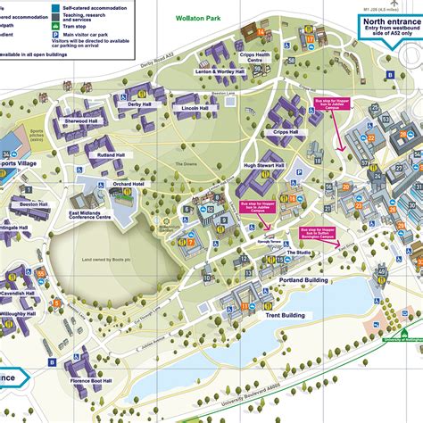 Campus Maps For University Of Nottingham Map Company Campus Maps For University Of Nottingham Map Company