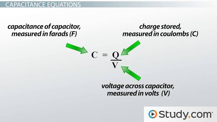 Capacitance Definition Units Formula Lesson Study Com Capacitance Definition Units Formula Lesson Study Com