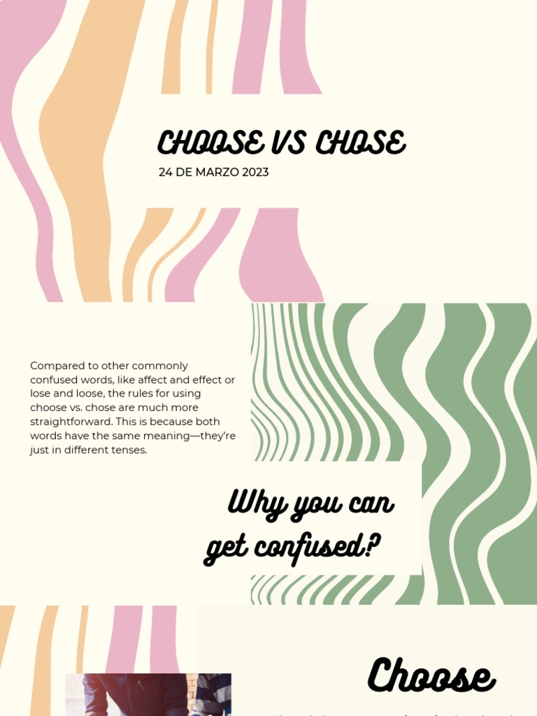 Choose Vs Chose Learn English Choose Vs Chose Learn English
