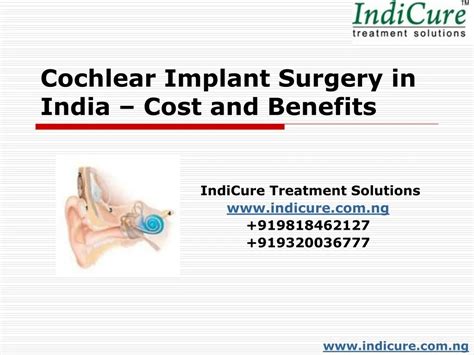 Cochlear Implant Surgery In India Cost And Benefits Cochlear Implant Surgery In India Cost And Benefits