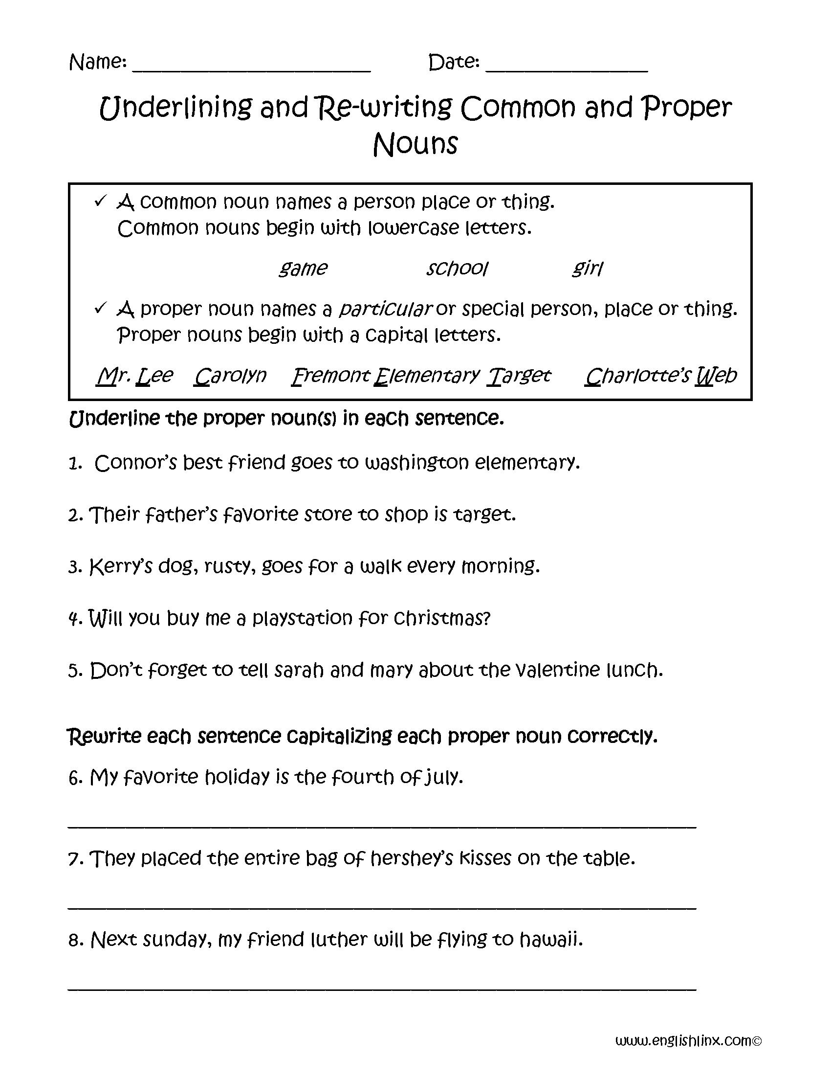 How to Distinguish Common and Proper Nouns
