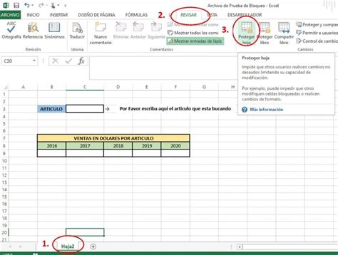 Bloquea celdas en Excel fácilmente.