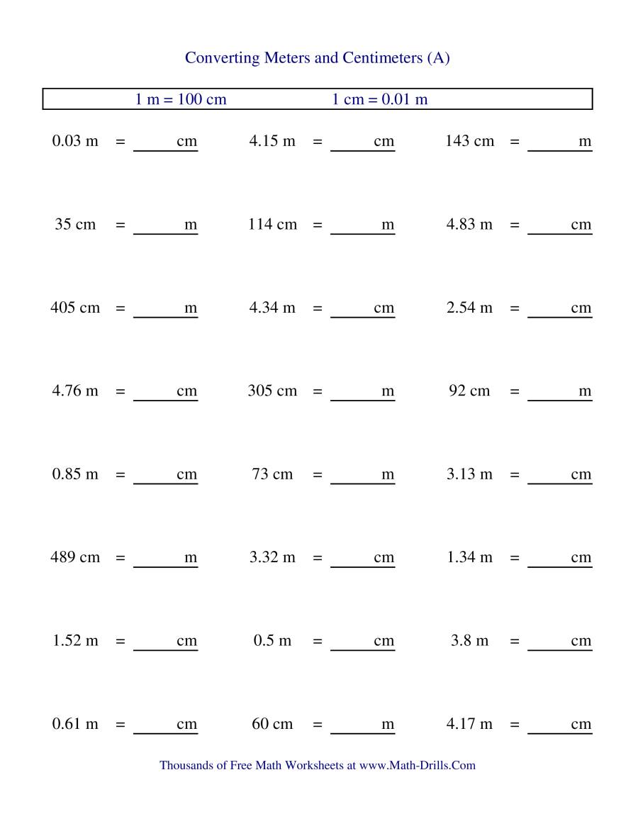 Convert Meters To Centimeters M To Cm Dimensional Analysis Eat Pi