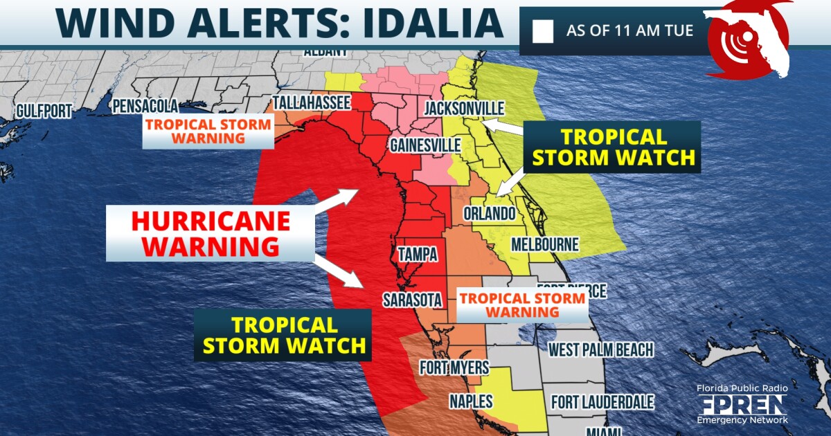 Current Watches Warnings Evacuations And Closures For Florida Current Watches Warnings Evacuations And Closures For Florida