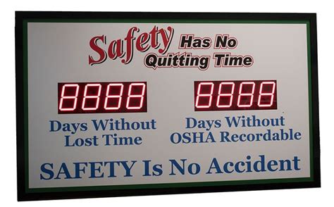 Days Without An Accident Sign With Dual Large Displays 36Hx60w Online Signs Accident Days Without An Accident Sign With Dual Large Displays 36Hx60w Online Signs Accident