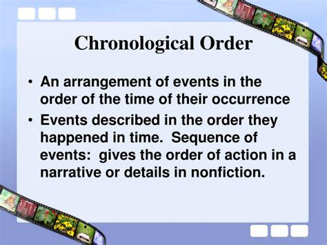 Master Chronological Order: A 5-Step Guide