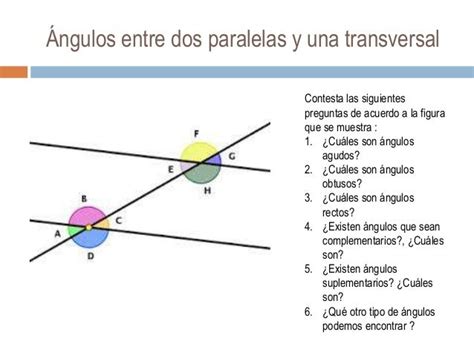 Definici N De Ngulos Entre Paralelas Y Una Transversal