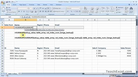 Double Vlookup In Excel Use Multiple Vlookups Together Nested Vlookups Youtube Double Vlookup In Excel Use Multiple Vlookups Together Nested Vlookups Youtube