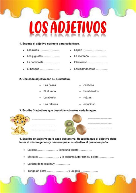 Ejercicios De Adjetivos Para Tercer Grado Una Gu A Completa Epex Ejercicios De Adjetivos Para Tercer Grado Una Gu A Completa Epex