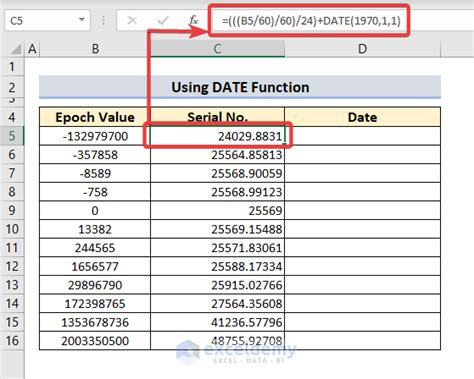 Epoch Time: Excel's Quick Date Solution