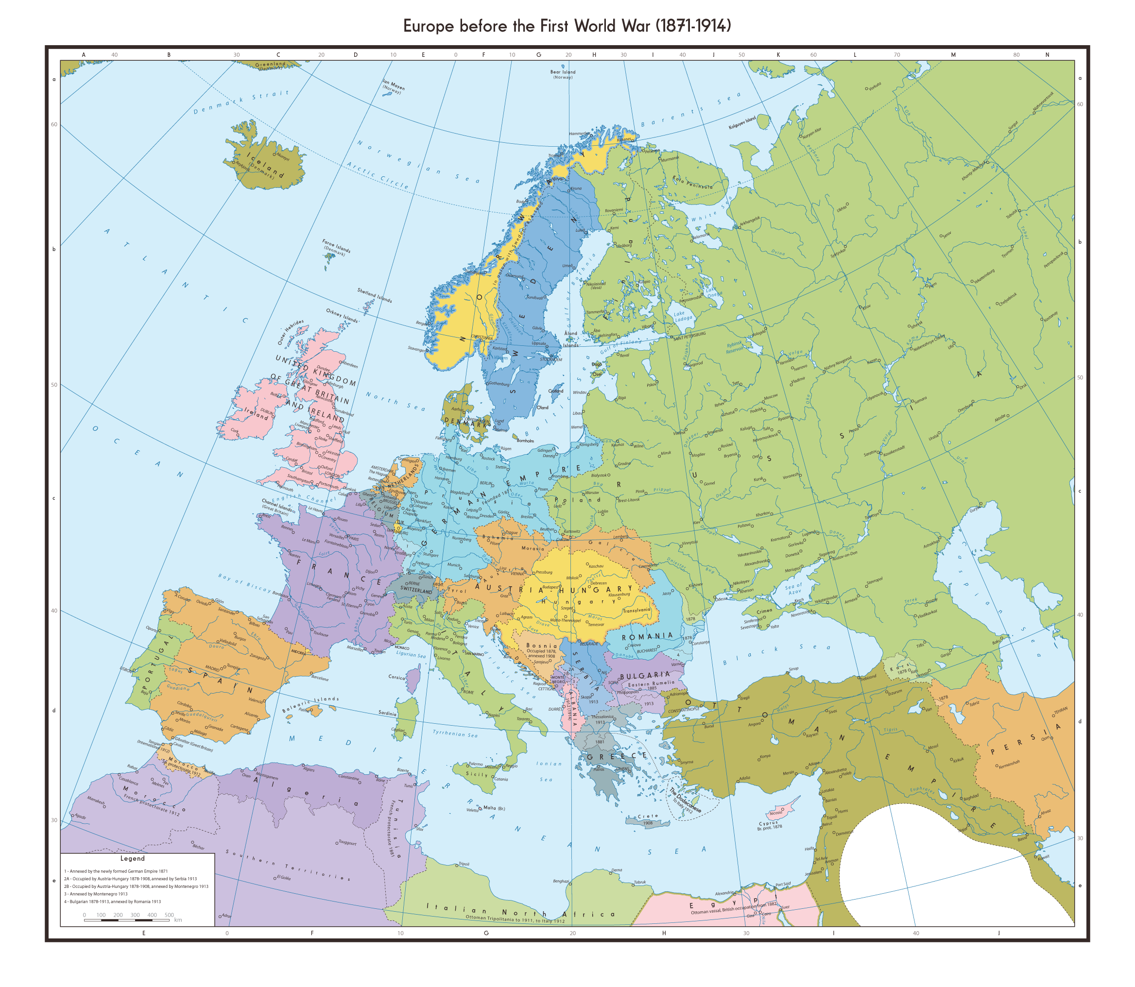 Exploring Europe's Pre-WWI Landscape: A Visual Guide