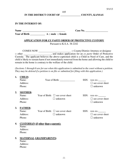 Ex Parte Order Of Protective Custody Doc Template Pdffiller Ex Parte Order Of Protective Custody Doc Template Pdffiller