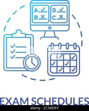 Exam Schedules Concept Icon Final Examination Schedule Distance Exam Schedules Concept Icon Final Examination Schedule Distance