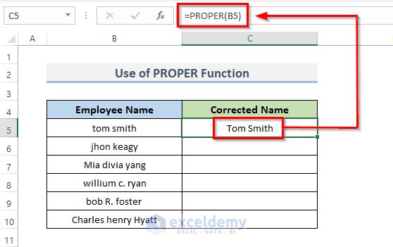 Excel's Formula: Extracting Initial Letters Excel's Formula: Extracting Initial Letters